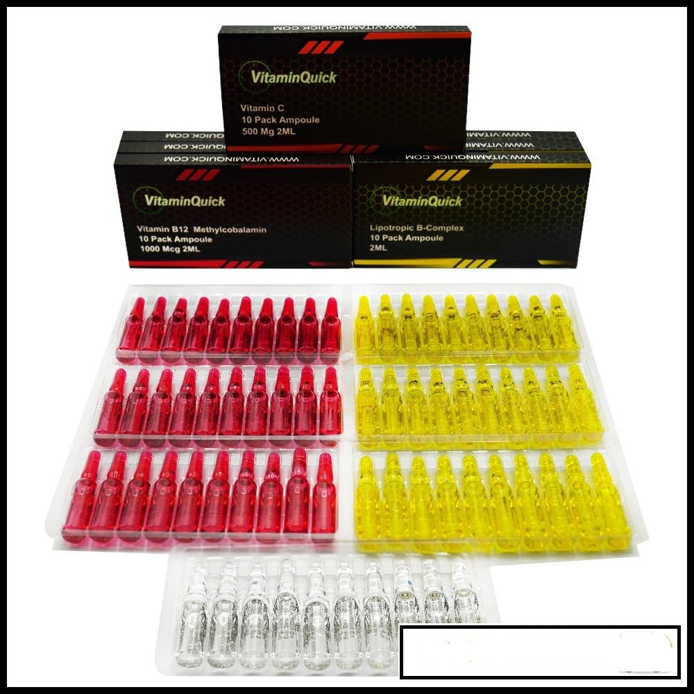 7 box Combo Pack 3 Vitamin B12+1 Vitamin C +3 Lipotropic B Complex - VIAVQ VITAMIN